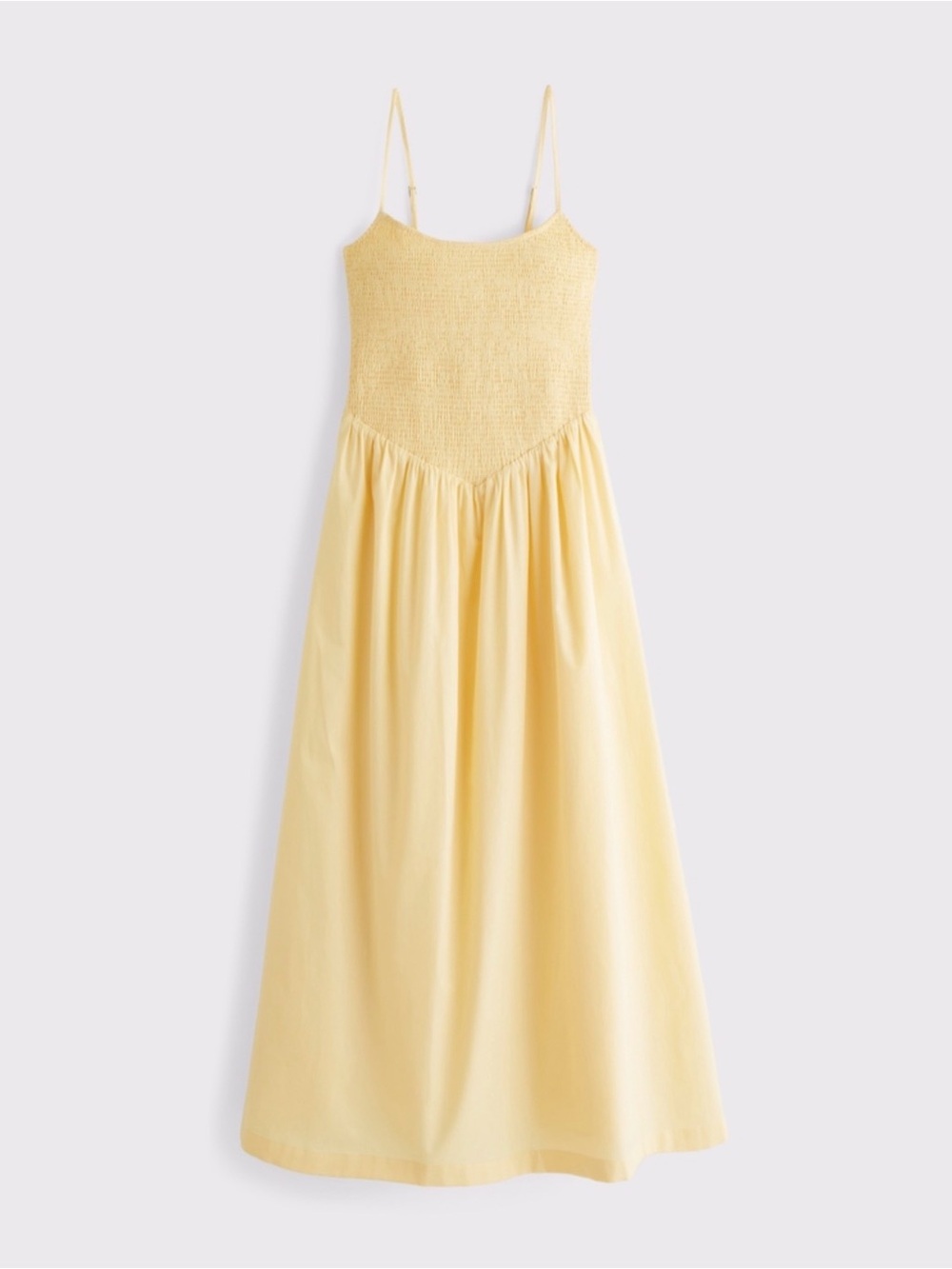Abercrombie Sydney Smocked Dipped-Waist Midi Dress - Picture 5 of 13